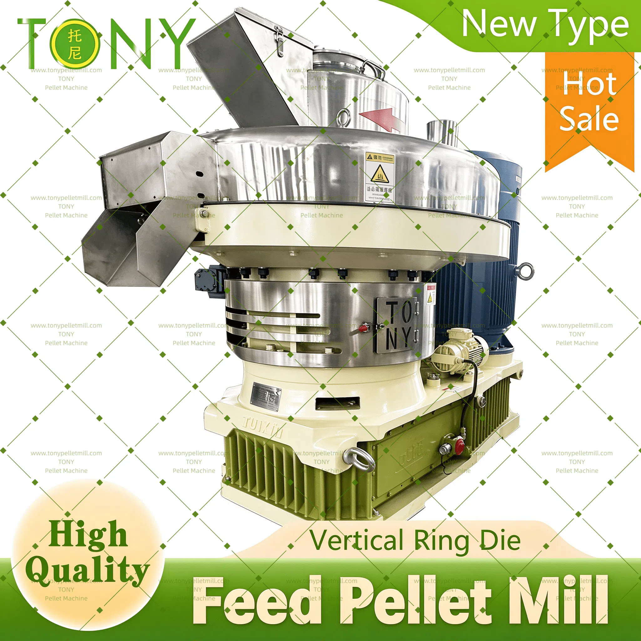 Foder granulatormaskine
