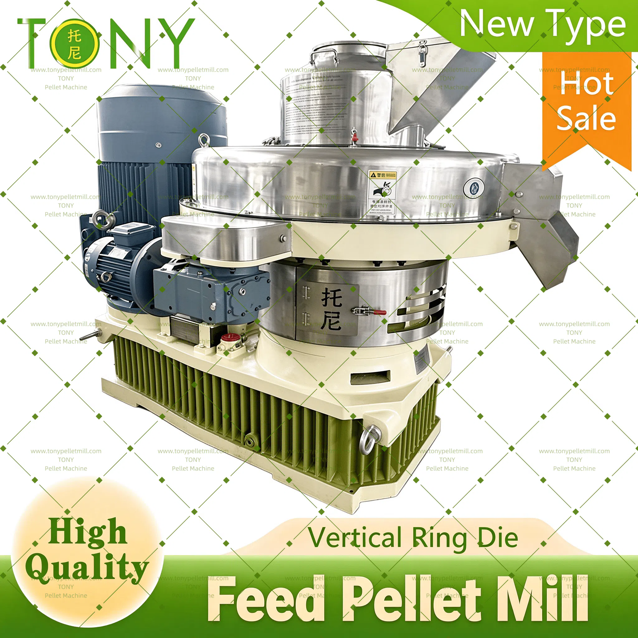 Foder granulatormaskine