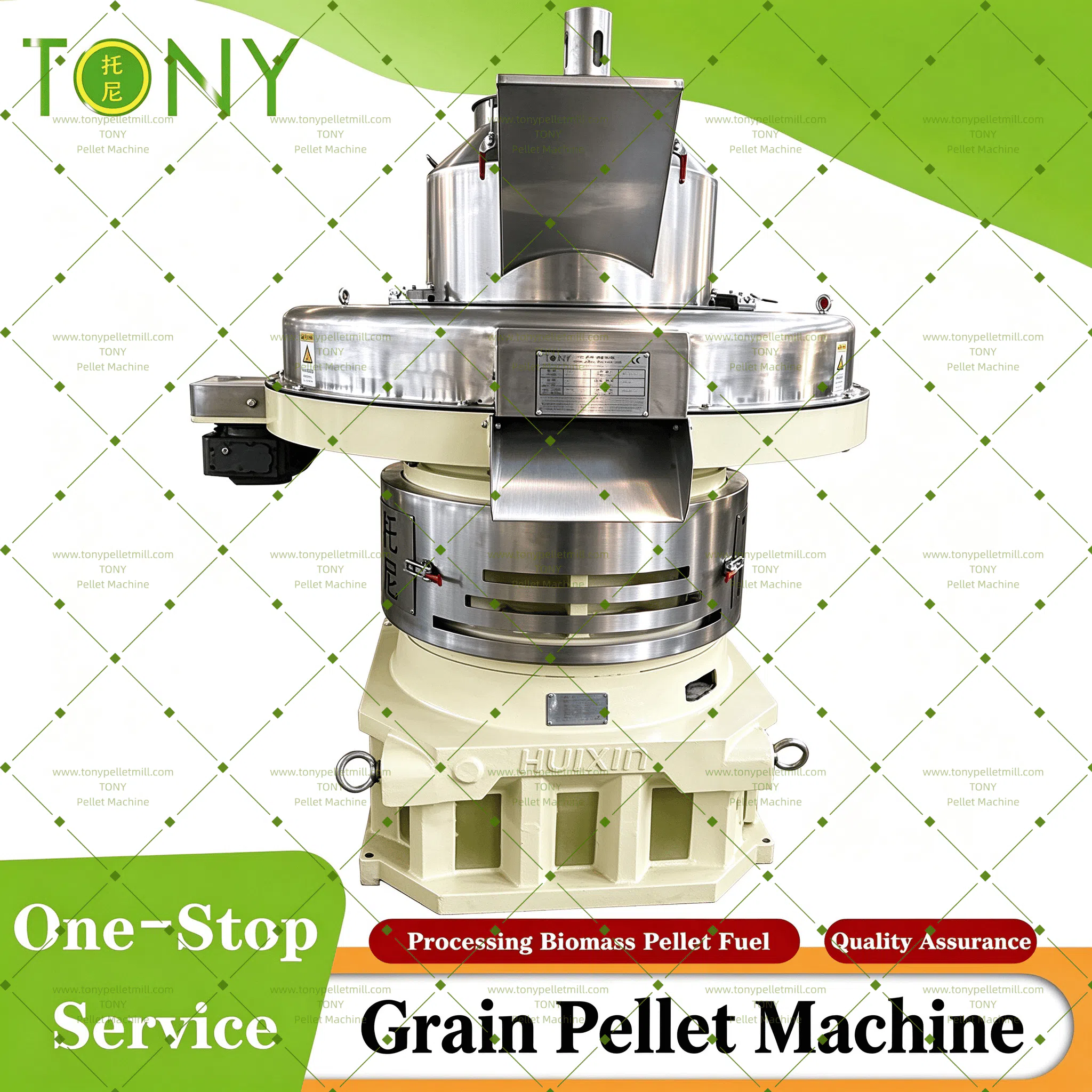 Korn granulatormaskine