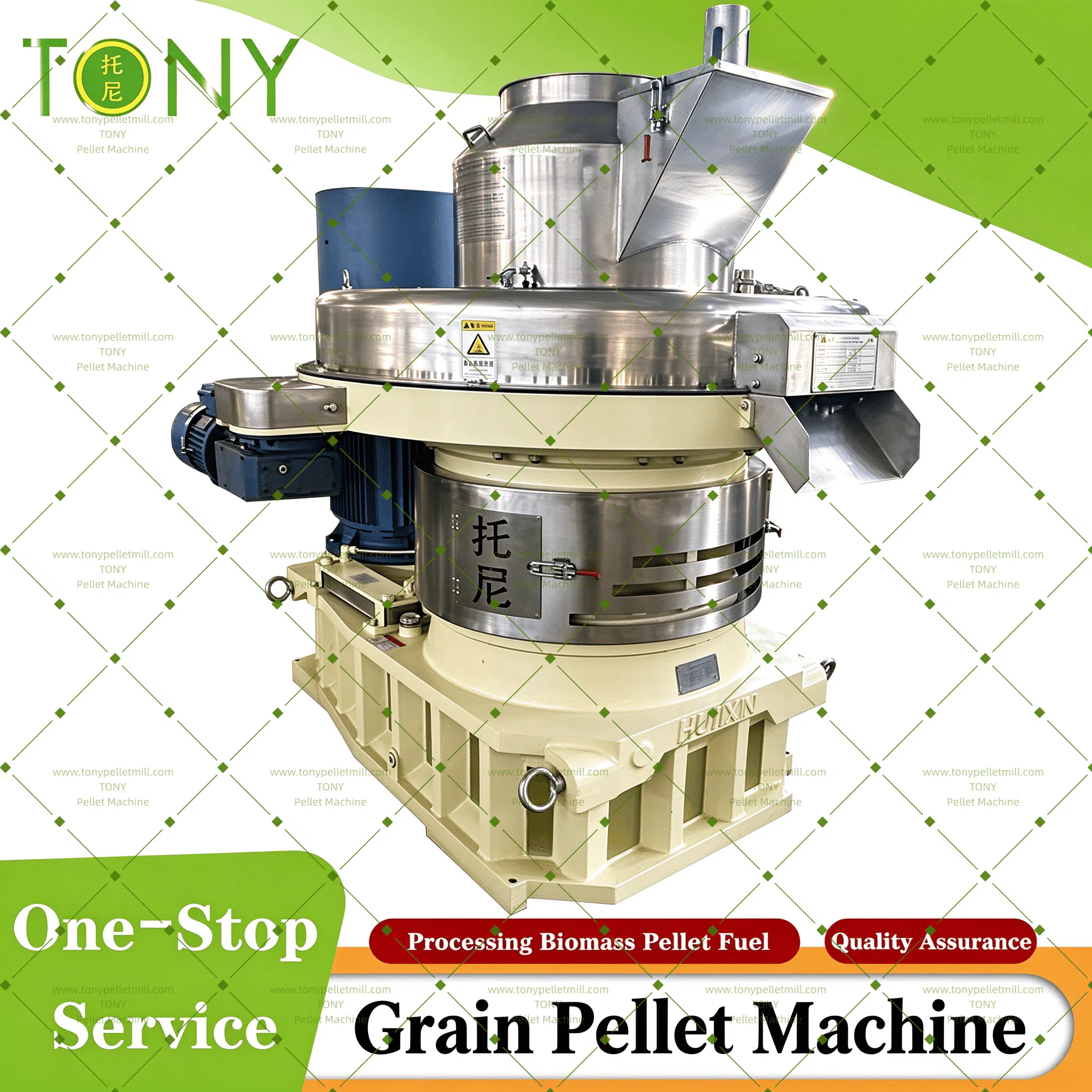 Korn granulatormaskine