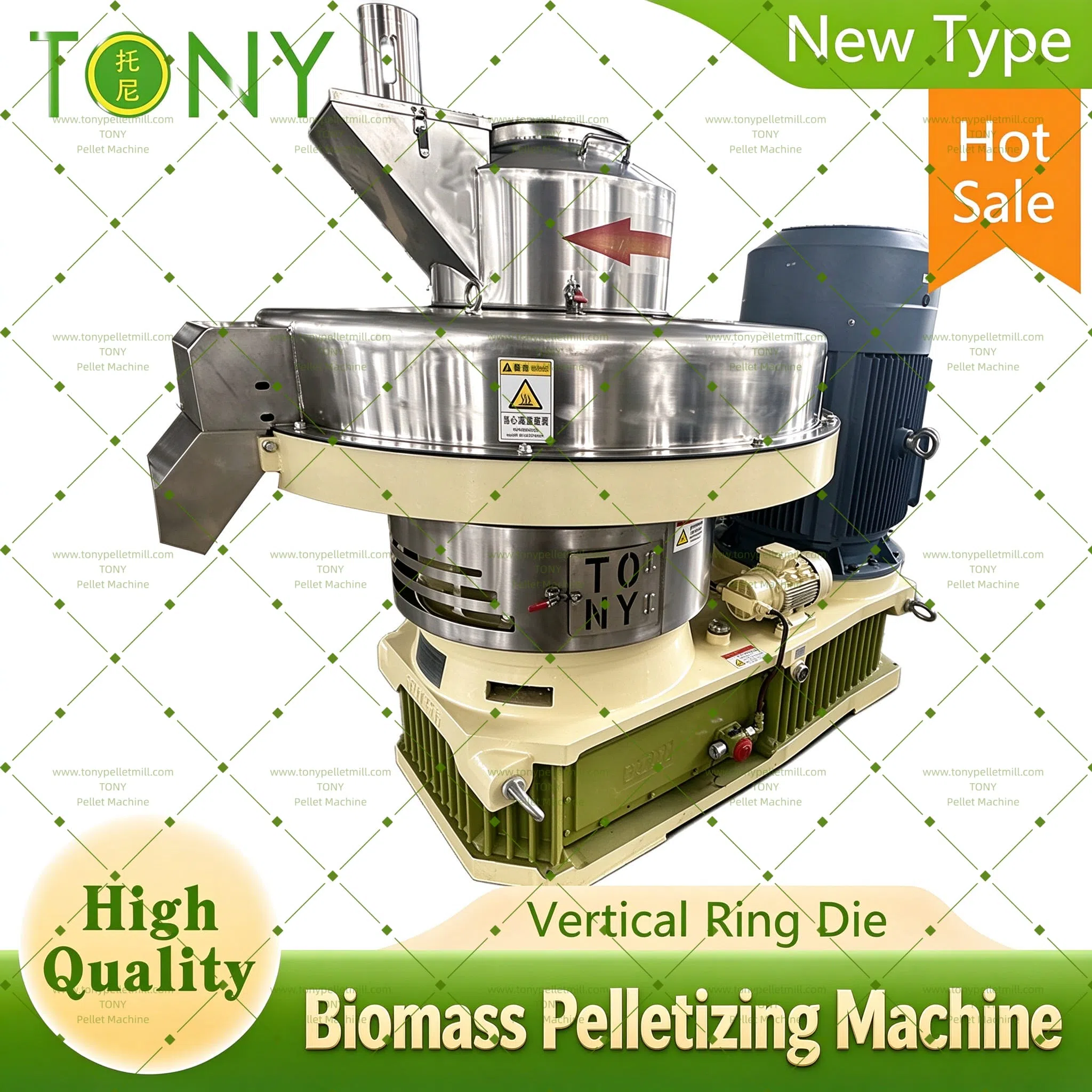 Biomassepelletiseringsmaskine