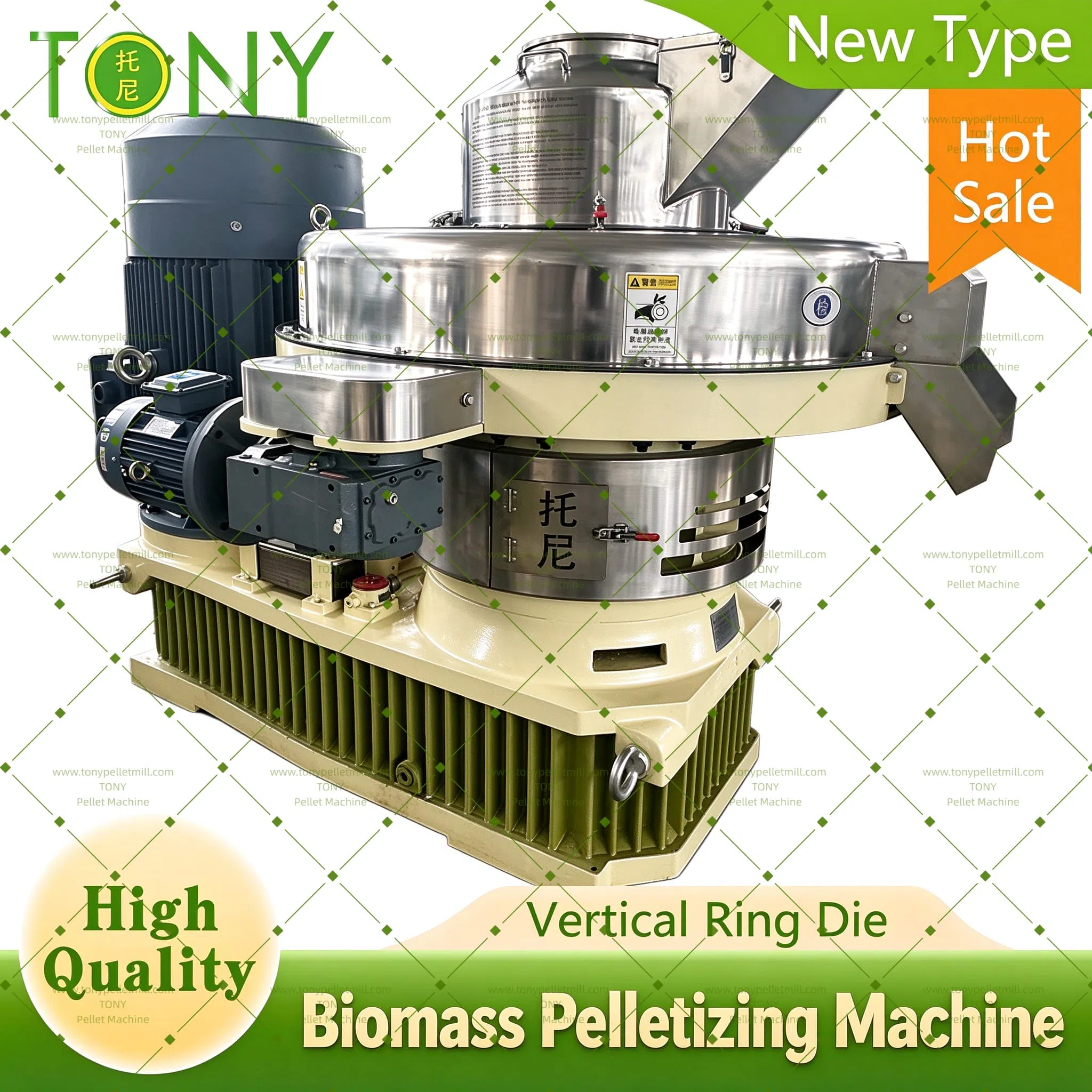 Biomassepelletiseringsmaskine