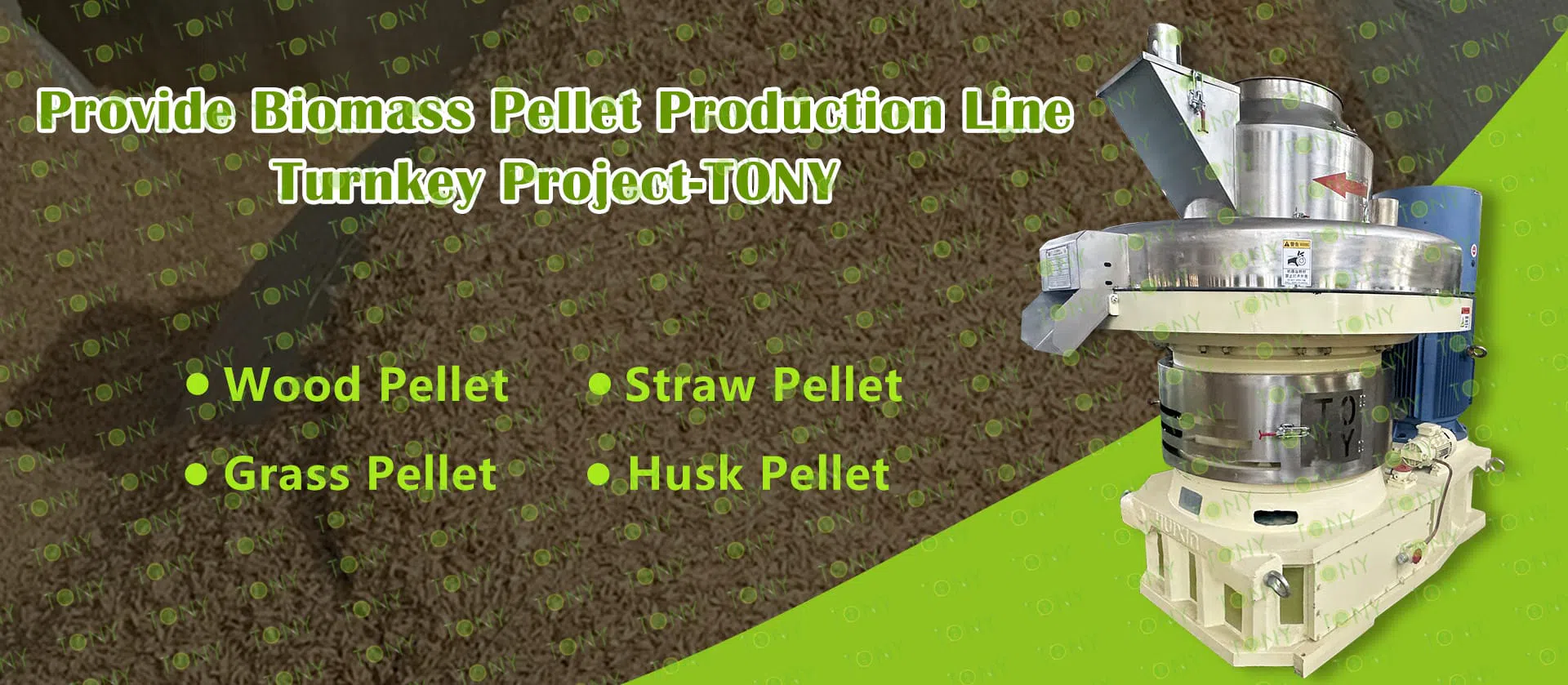 Maskine til fremstilling af pellets af riskaller