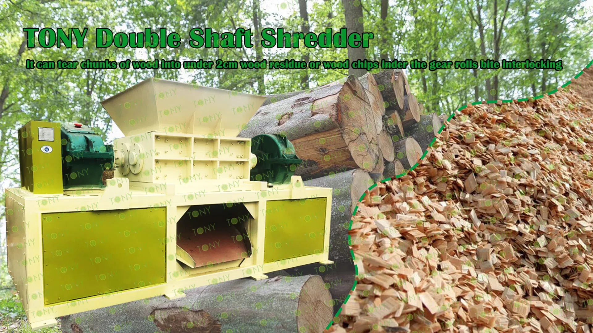 Kahe võlliga purustaja