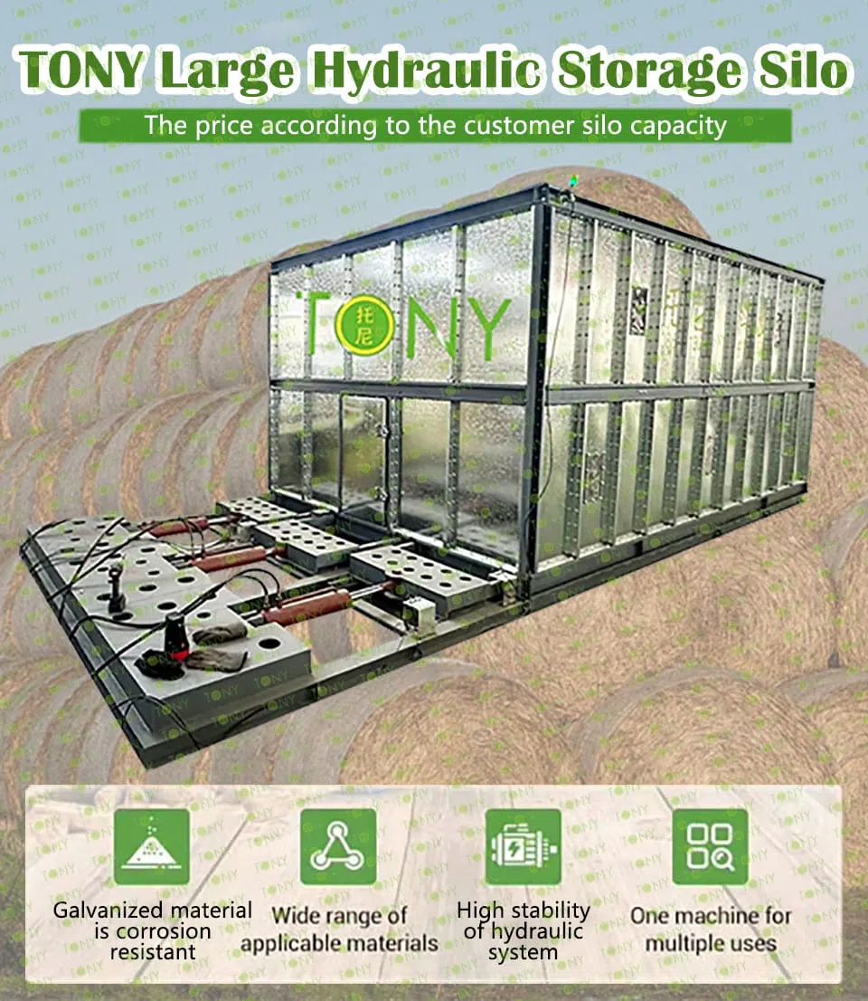 Suur tsingitud hüdrauliline silo