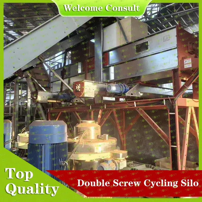 Dobbelt skrue cyklon silo
