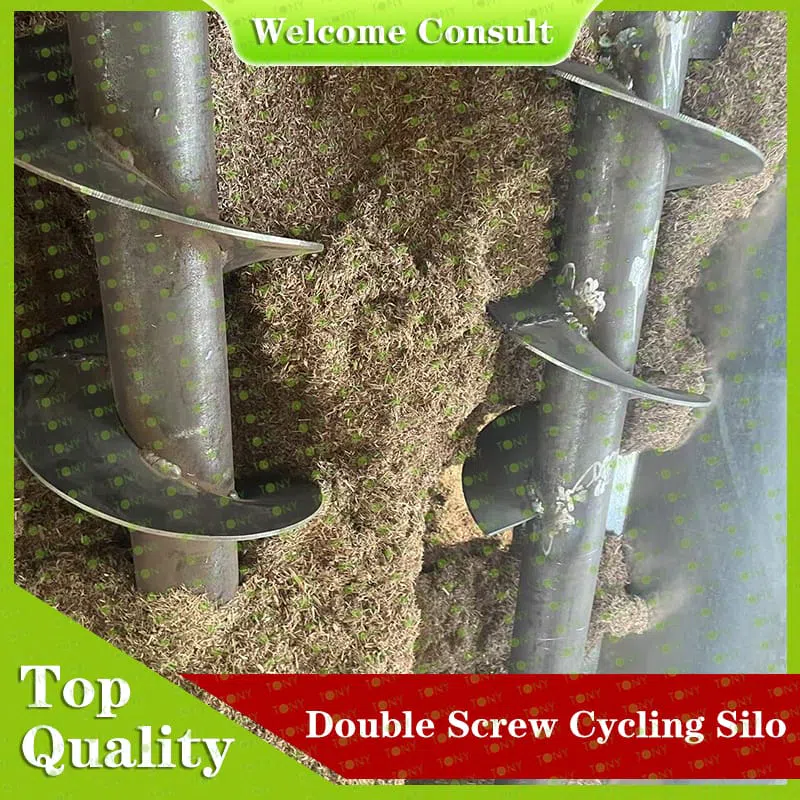 Dobbelt skrue cyklon silo