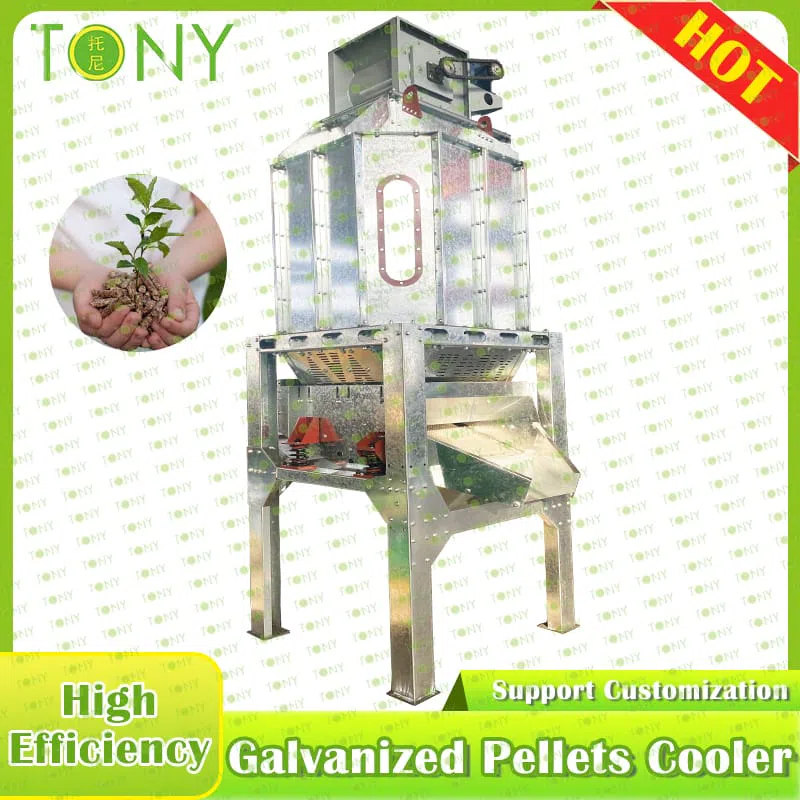 Galvaniserede pellets-køler