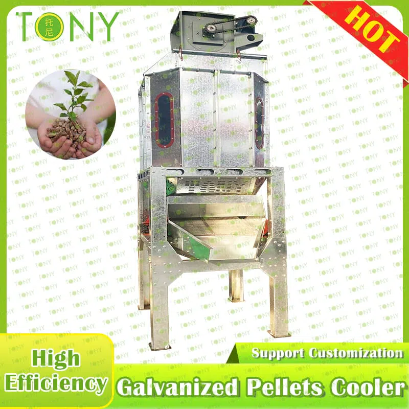 Galvaniserede pellets-køler