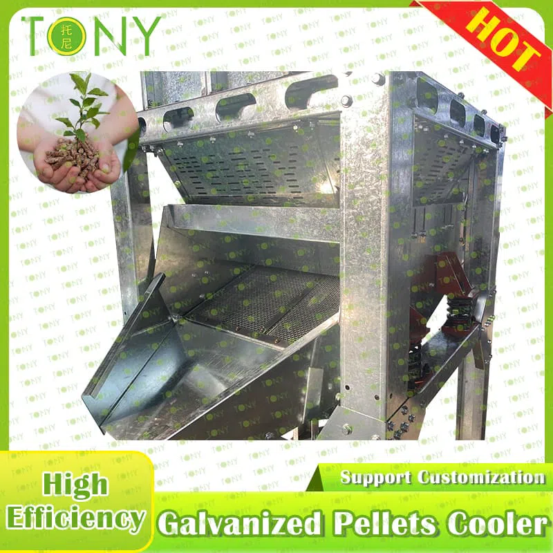 Galvaniserede pellets-køler