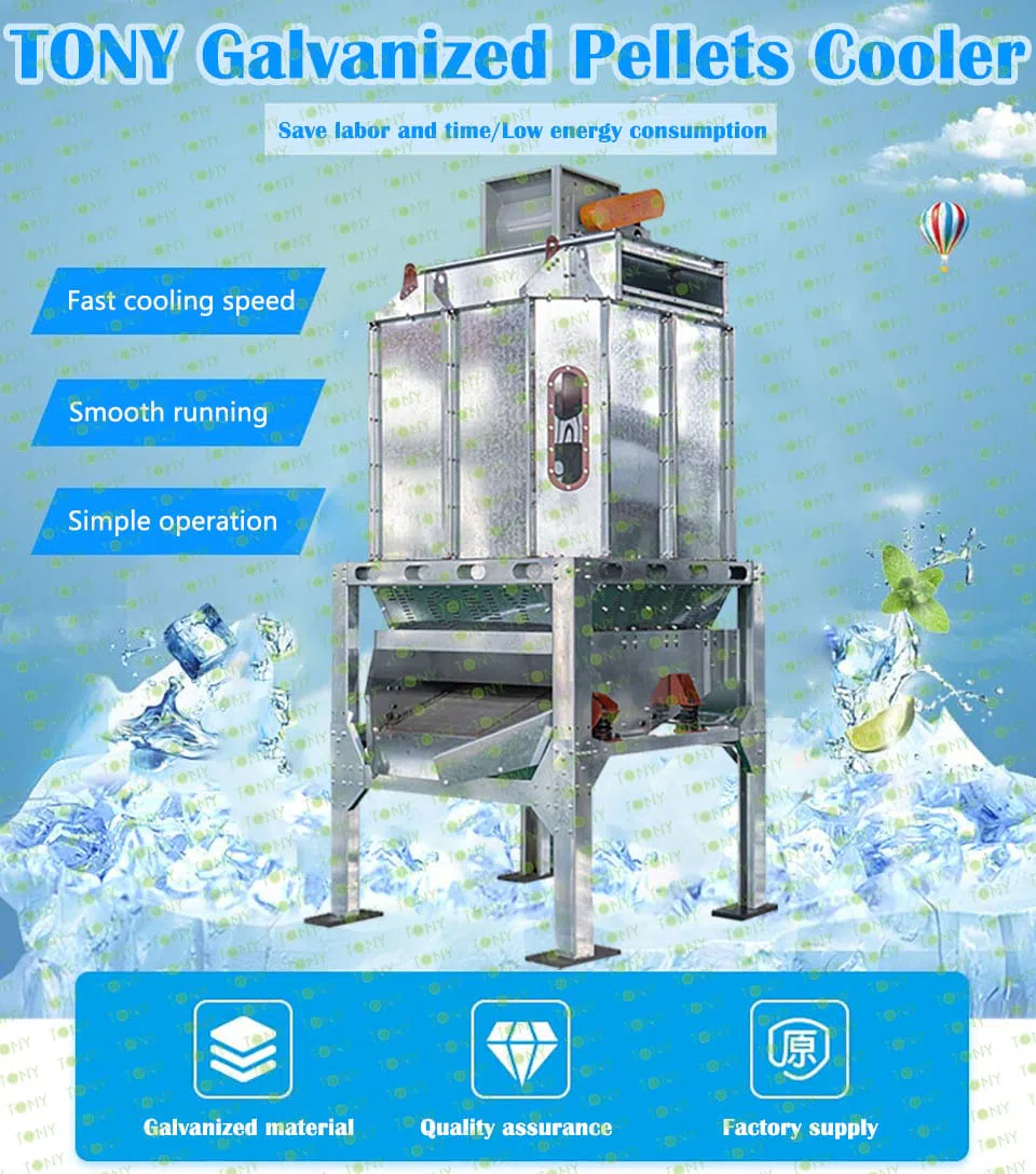 Galvaniserede pellets-køler