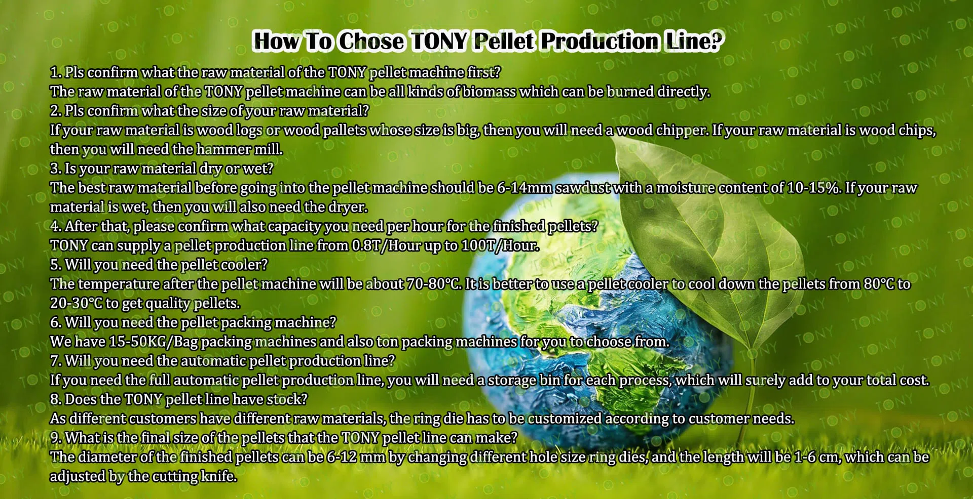 Bamboo Pellet Produktionslinje