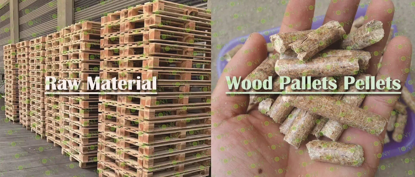 Træpallepilleproduktionslinje