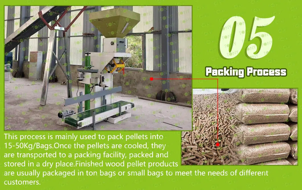 Produktionslinje til træflispiller