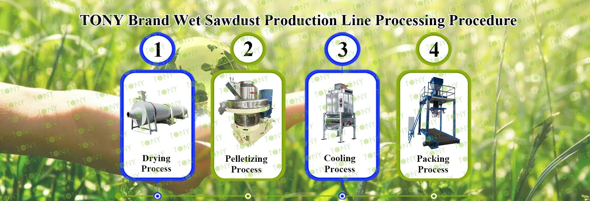 Savsmuldspelletproduktionslinje