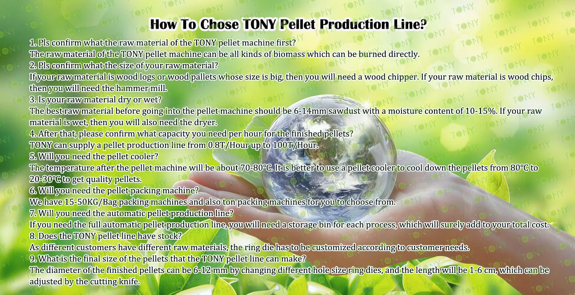 Savsmuldspelletproduktionslinje