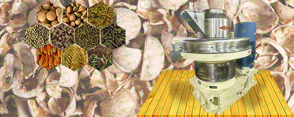 Valnøddeskalpelletsmølle